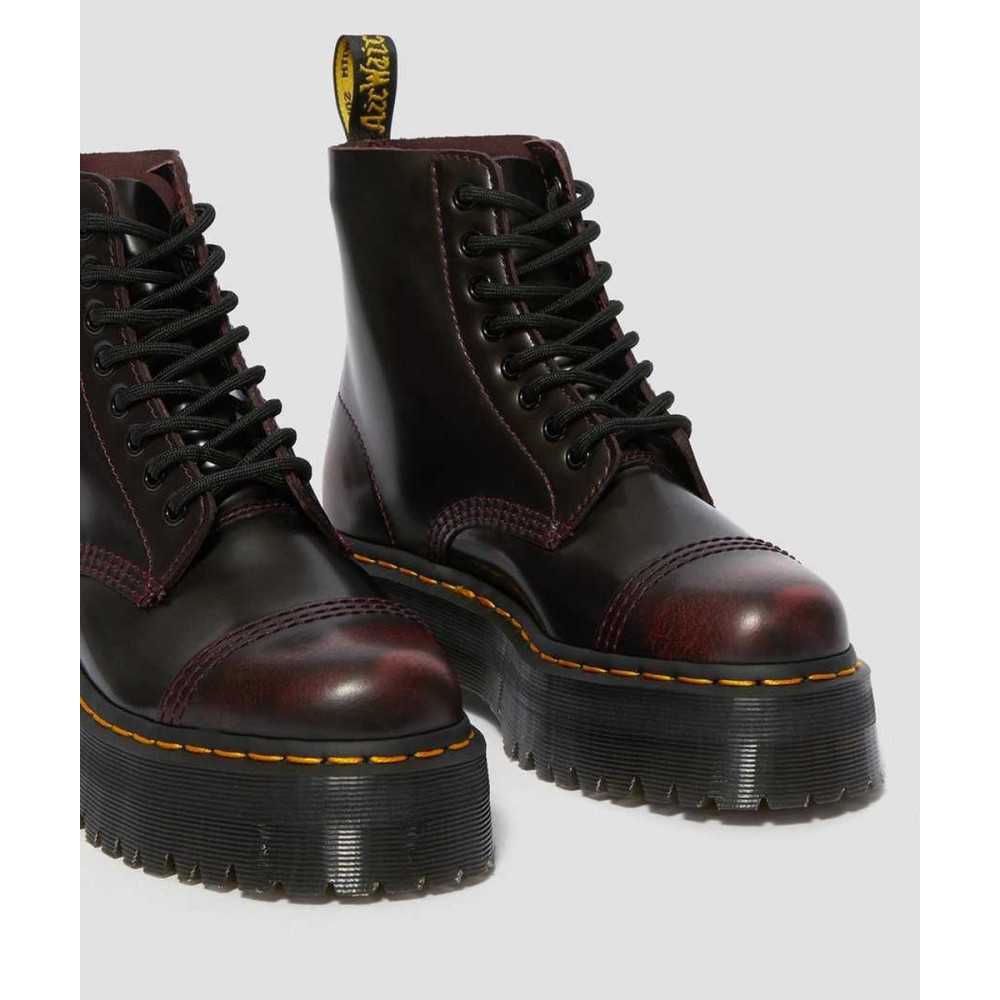 sinclair zip boots cherry red arcadia