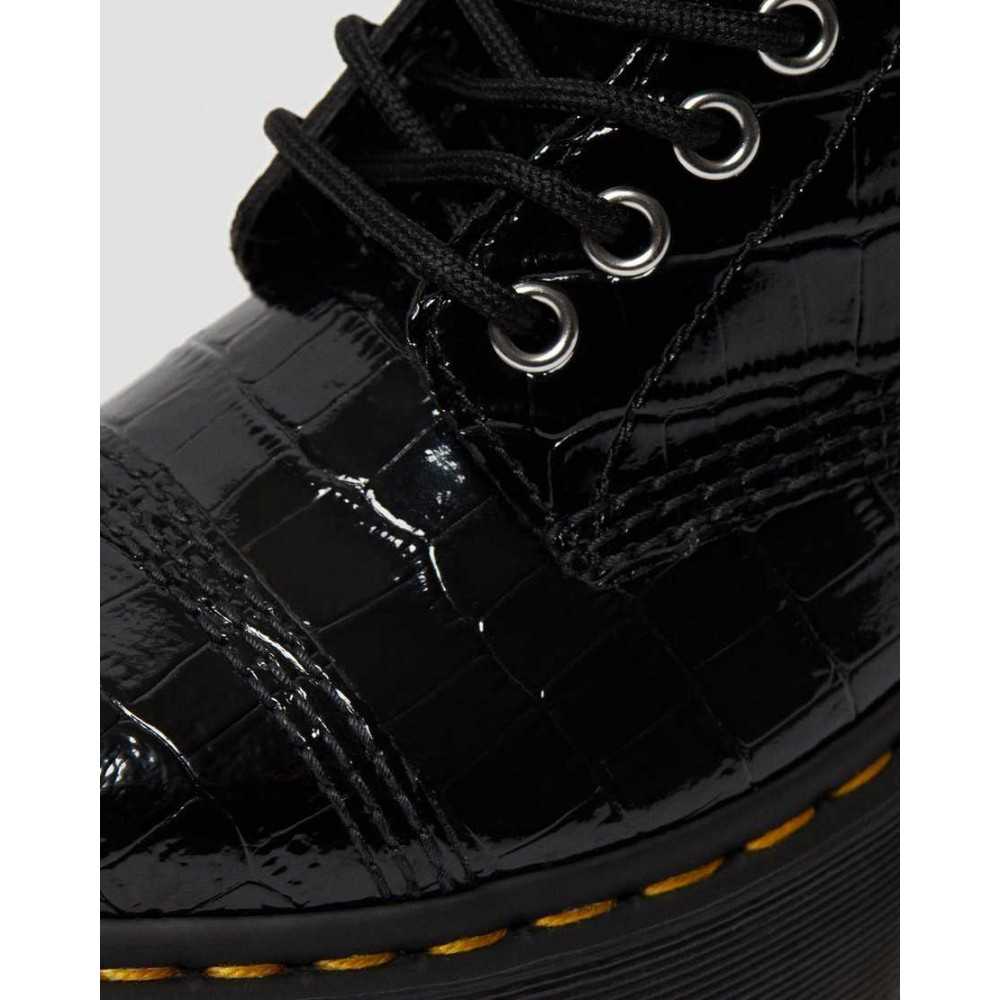 dr martens sinclair black patent lamper croc emboss