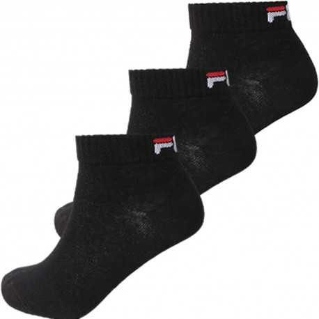 Quarter unisex fila 3 pairs per pack - Black