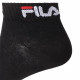 FILA, Quarter unisex fila 3 pairs per pack, Black