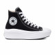 CONVERSE, Chuck taylor all star move hi, Black/natural ivory/white