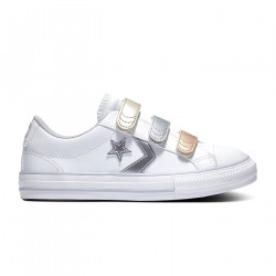 CONVERSE, Star player 3v ox, White/gravel/metallic