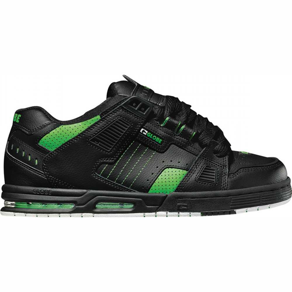 GLOBE Sabre Black/moto Green Skate Shoes Unisexe Suffern