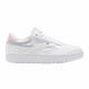 REEBOK, Club c double, Ftwr white/cold grey 2/orange flare