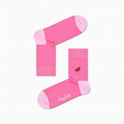 HAPPY SOCKS, Embroidery watermelon half crew sock, 3300