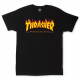 THRASHER, T-shirt flame logo, Black