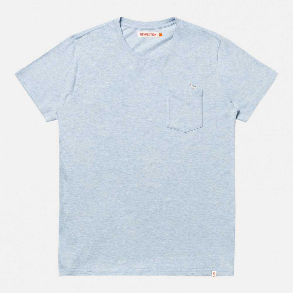 RVLT Regular T-shirt 1213 Lightblue - Teeshirts - Suffern