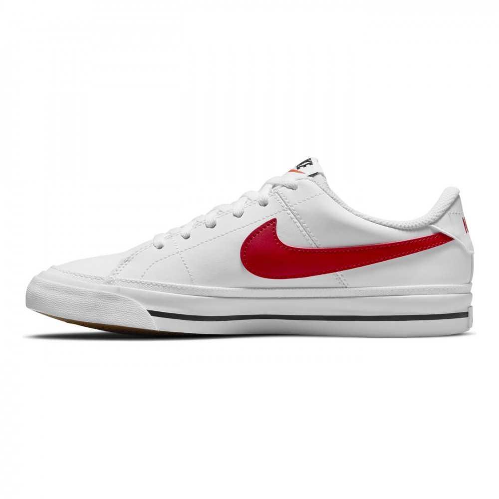 nike court legacy red and white