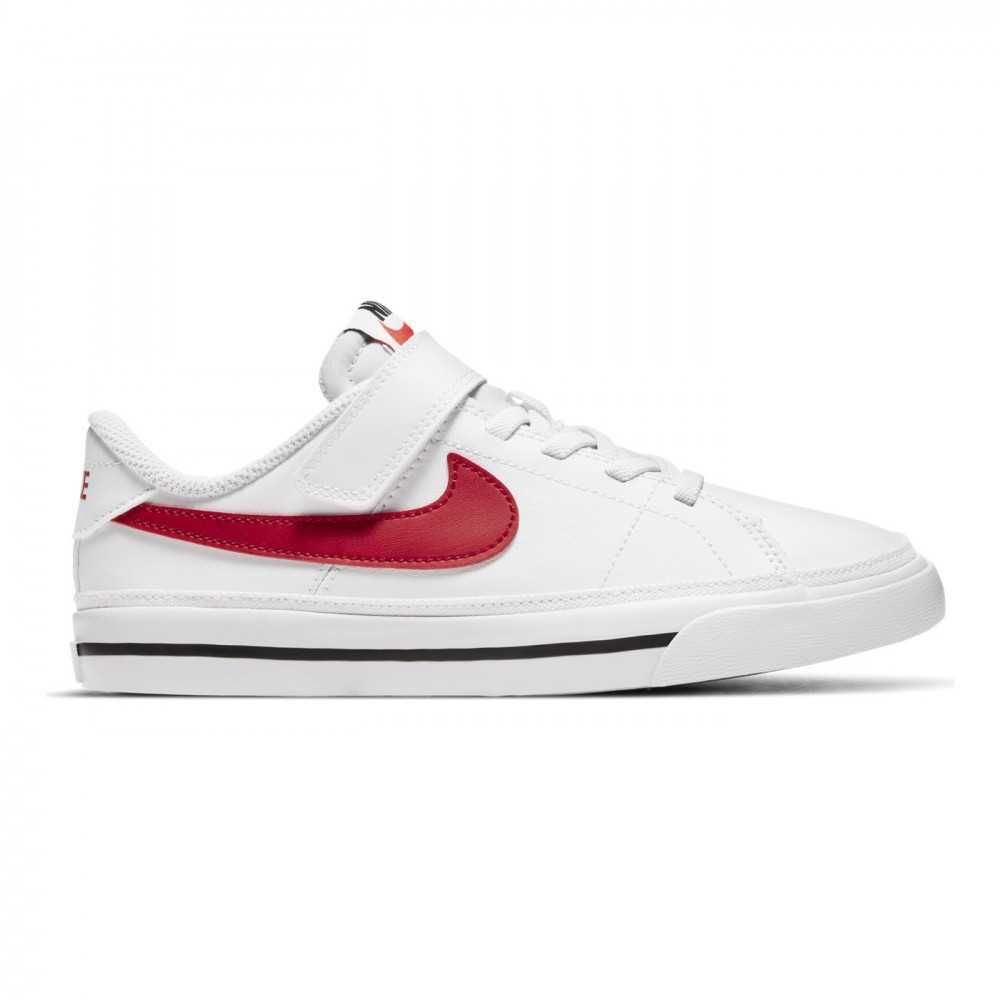 nike court legacy red and white