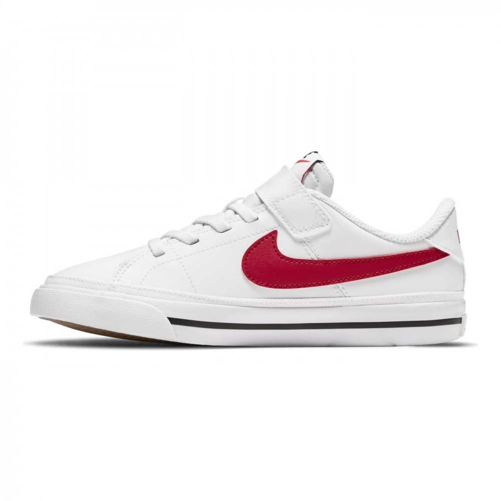 nike court legacy red and white