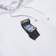 HUF, Sweat arcade hood, White