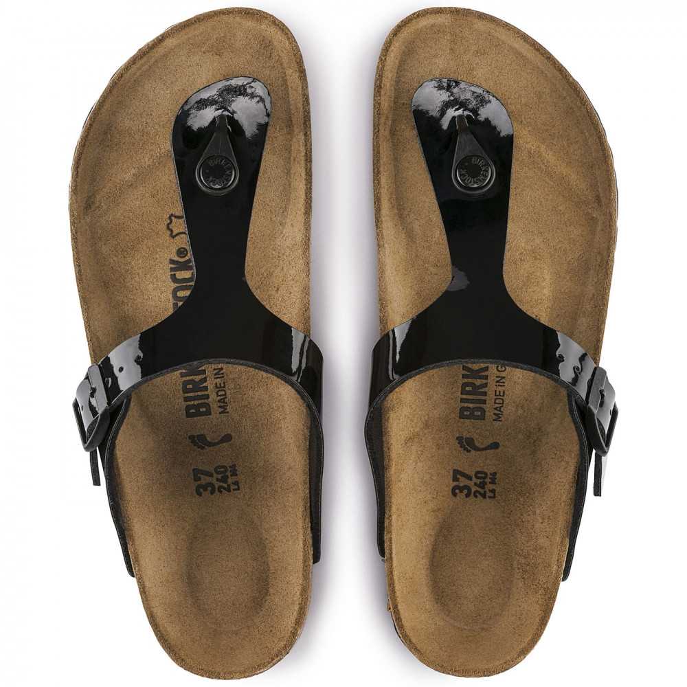 birkenstock vernis noir