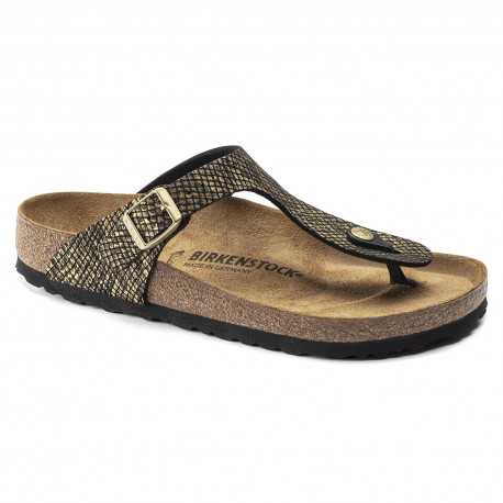 Gizeh microfibre - Shiny python black / gold