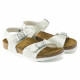 BIRKENSTOCK, Rio plain bf, Cosmic sparkle white
