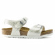 BIRKENSTOCK, Rio plain bf, Cosmic sparkle white