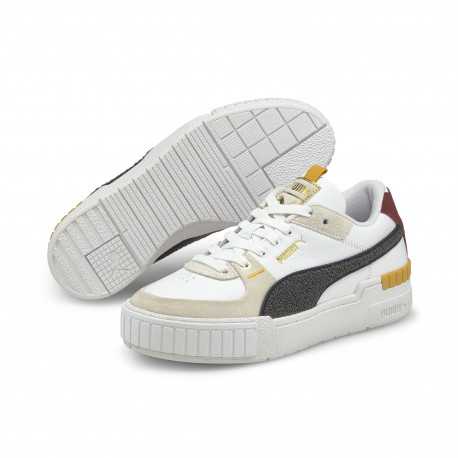 Cali sport varsity wns - Puma white-ebony-vaporous gray