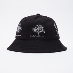 OBEY, Language of flowers bucket hat, Black