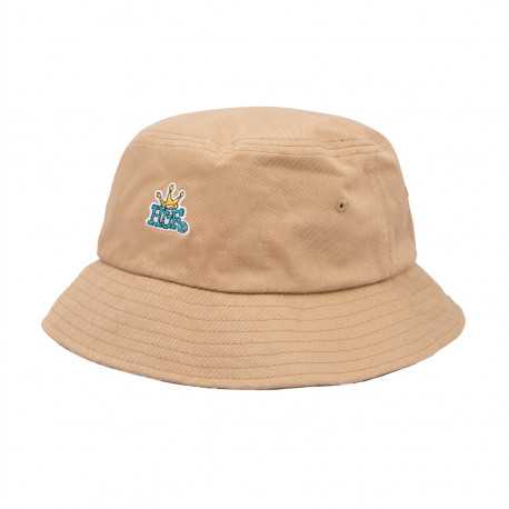 Cap crown reversible bucket hat - Camel