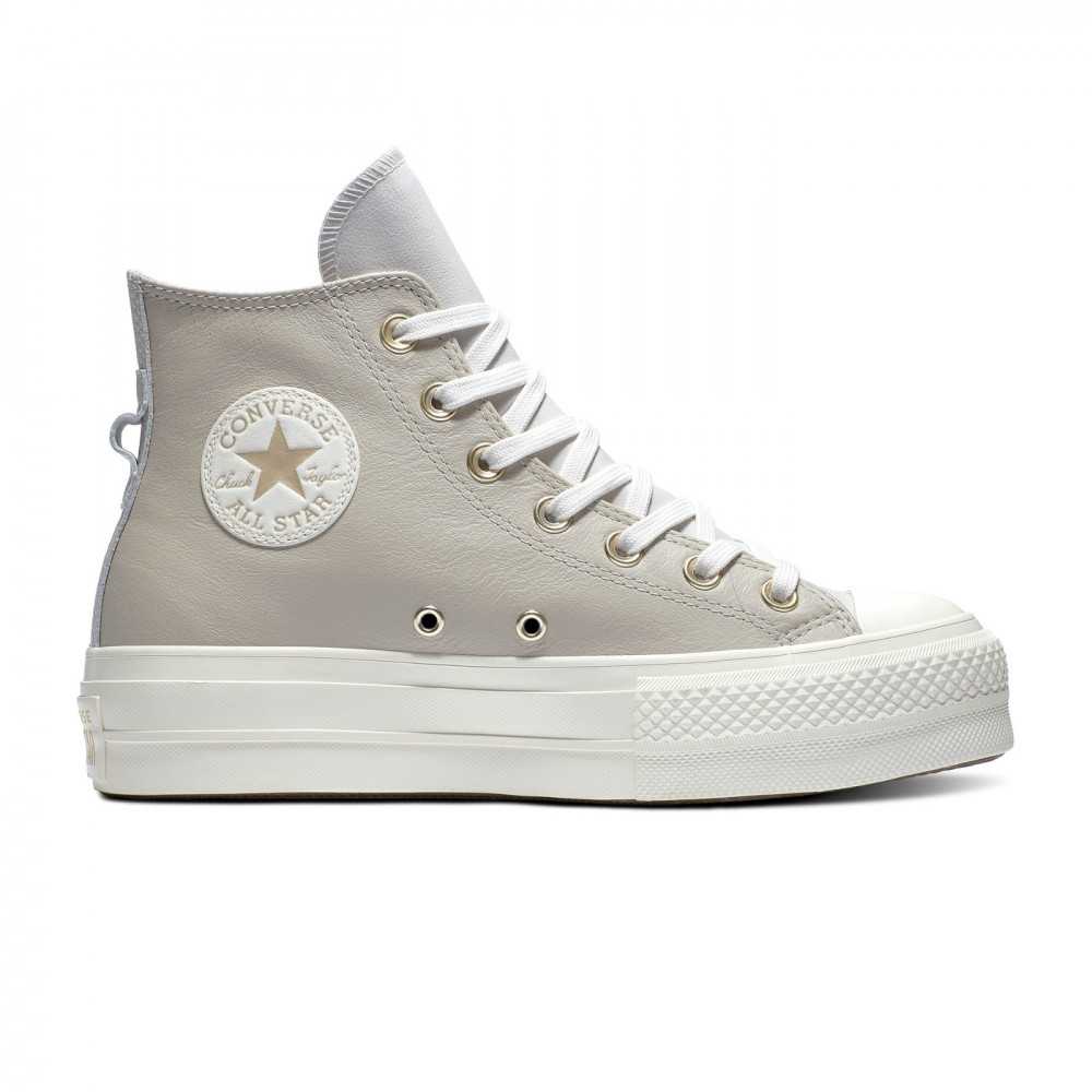 Converse CHUCK TAYLOR ALL STAR LIFT High-top Trainers String/pale Putty ...