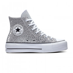 CONVERSE, Chuck taylor all star lift hi, Silver/black/white