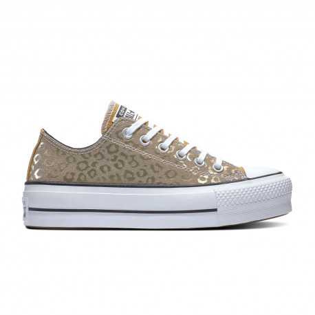 Chuck taylor all star lift ox - Gold/black/white