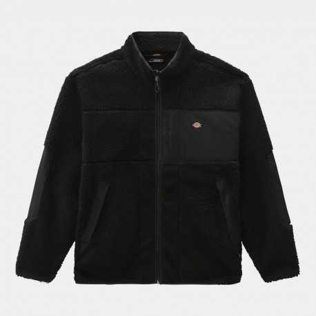 Red chute fleece - Black