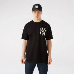NEW ERA, Mlb big logo oversized tee neyyan, Blk