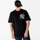 NEW ERA, Mlb big logo oversized tee neyyan, Blk