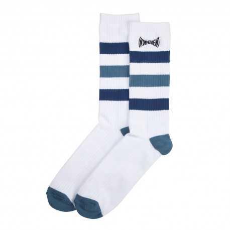 Span stripe socks - White