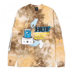 HUF, T-shirt mess tiedye ls, Brown