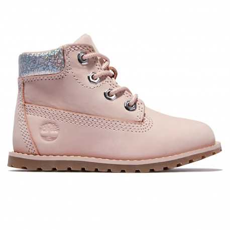 Pokey pine 6in boot with side - Cameo rose