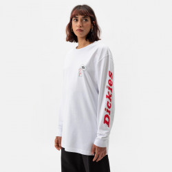 DICKIES, Jf graphic ls tee, White