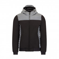 JUST OVER THE TOP, Paco ml capuche softshell, Noir / reflective