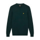 LYLE AND SCOTT, Crew neck lambswool blend jumper, Olive