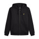 LYLE AND SCOTT, Zip through hoodie, Jet black