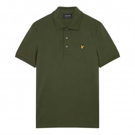 Plain polo shirt - Olive