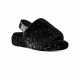 UGG, W fluff yeah metallic sparkle, Blk