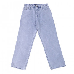 NONSENSE, Pant bigfoot, White denim