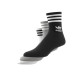 ADIDAS, Mid cut solid crew sock 3 pack, White/medium grey heather/black