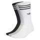 ADIDAS, Solid crew sock, White/mgreyh/black