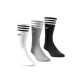 ADIDAS, Solid crew sock, White/mgreyh/black
