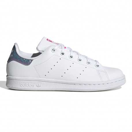 Stan smith j - Ftwr white/ftwr white/pink