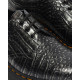 DR. MARTENS, 1461 quad, Croc gunmetal wild croc emboss