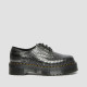 DR. MARTENS, 1461 quad, Croc gunmetal wild croc emboss