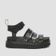 DR. MARTENS, Blaire, Gunmetal wild croc emboss