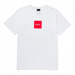HUF, T-shirt ss essentials box logo, White