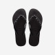 HAVAIANAS, Slim glitter ii, Black/dark grey