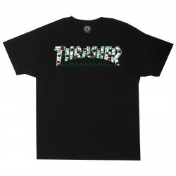 THRASHER, T-shirt roses, Black