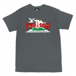THRASHER, T-shirt the city, Charcoal