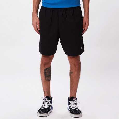 Easy relaxed twill short - Black